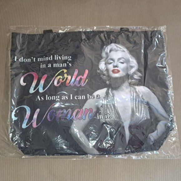 Woman Marilyn Monroe Tote Bag Purse Large Shoulder Shopping Gift Photo New NWT - Picture 2 of 4